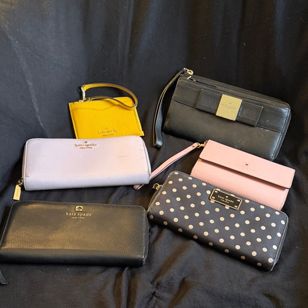 Lot of 6 Kate Spade Wallets ***read description ***